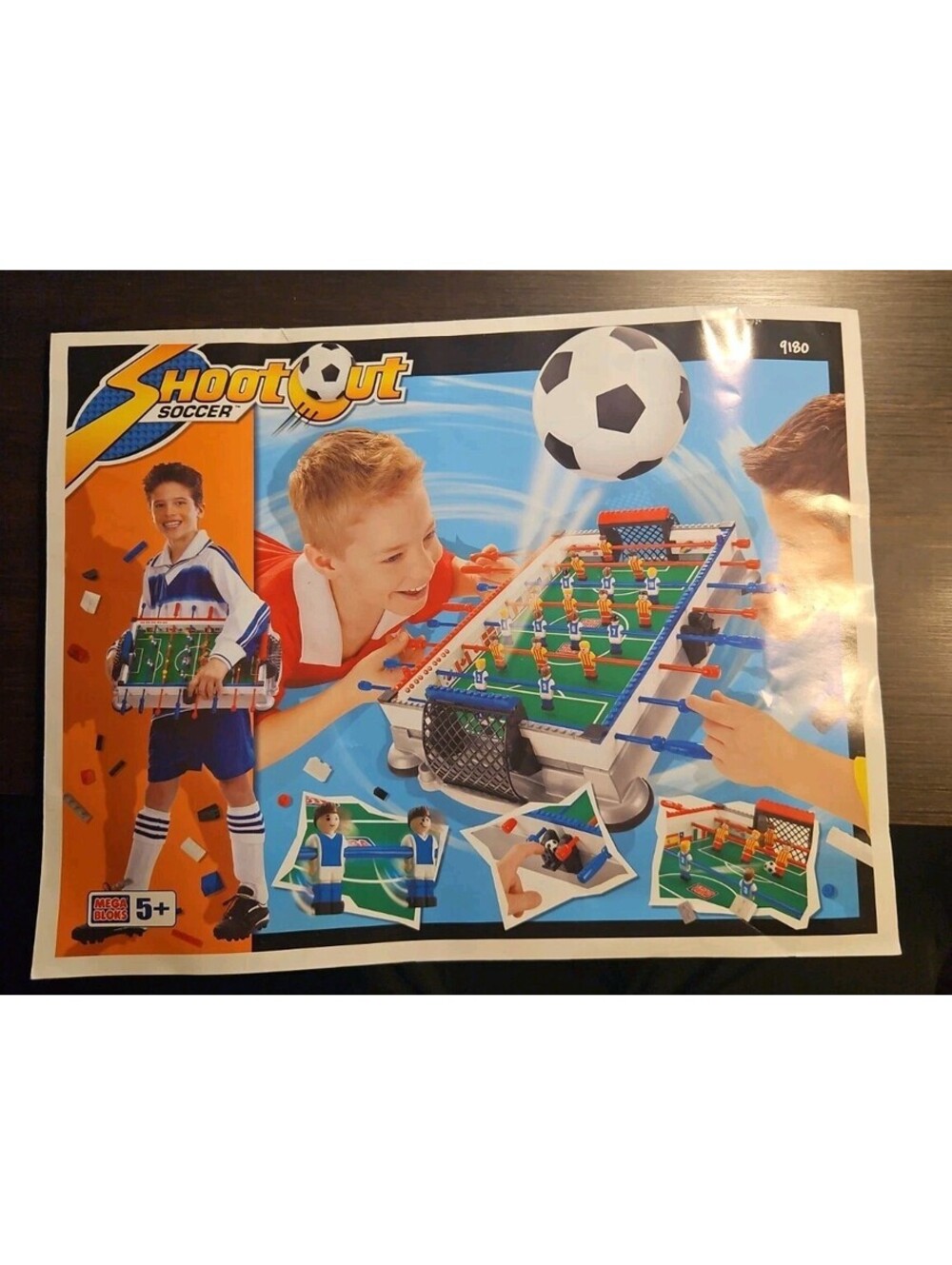 TitleVintage 2001 Mega Bloks 9180 Shootout Soccer Instruction Manual Poster